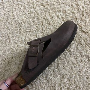 BIRKENSTOCK Betula brown matte clogs